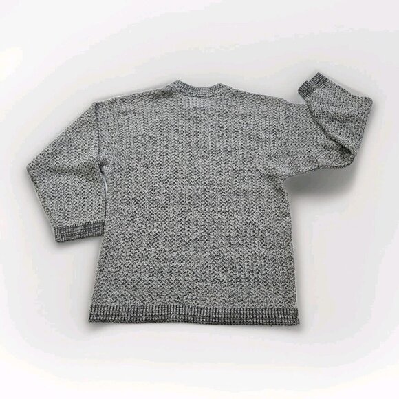 Profilo Sport Sweater Mens XL Marled Beige LS Crew Neck Wool Blend Preppy VTG - Picture 13 of 15